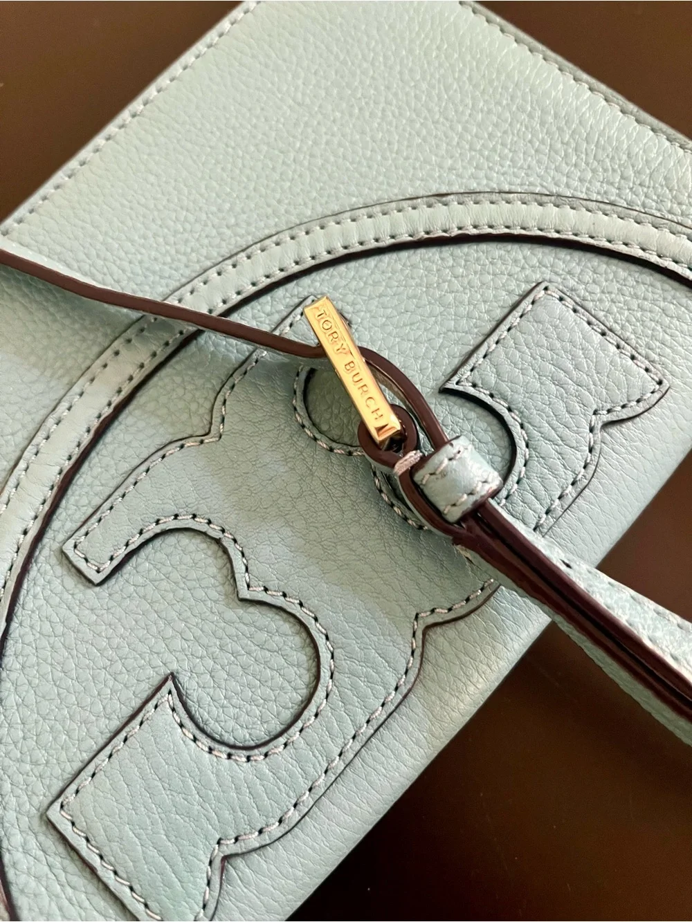 Tory Burch Blue Leather Crossbody Bag - Picture 5 of 8